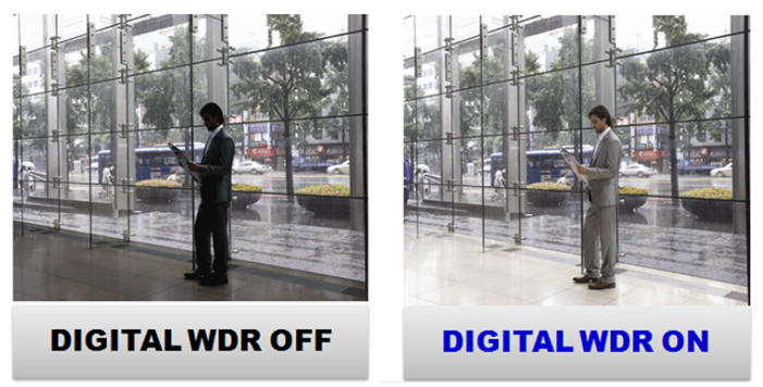 caractéristiques techniques d'une caméra - Image comparative WDR